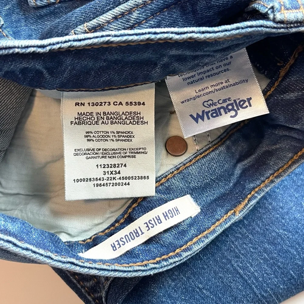 NWOT Wrangler High Rise Trouser - Retro Style & Stretch - 32 | 34 - Picture 7 of 8